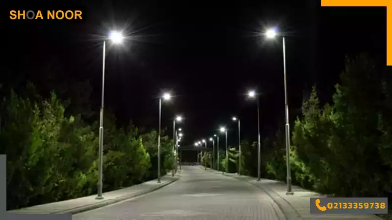 ارتفاع چراغ های خیابانی LED